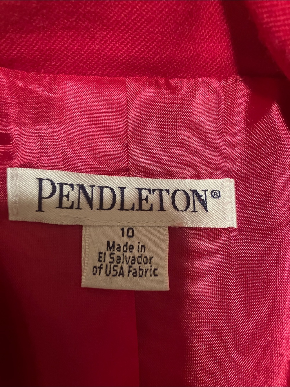 Pendleton Hot Pink Tailored Blazer - Picture 2 of 3